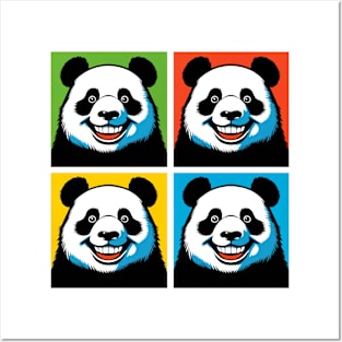 Pop Grin Panda - Funny Panda Art Posters and Art